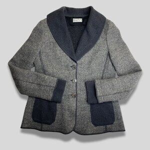 GIORGIO GRATI Vintage Knit Wool Grey Blazer/Jacket Size 48